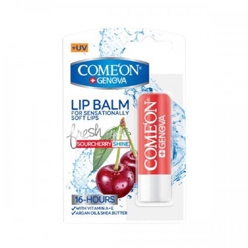بالم لب نرم و براق کننده آلبالو کامان- Comeon Sour Cherry Lip Balm
